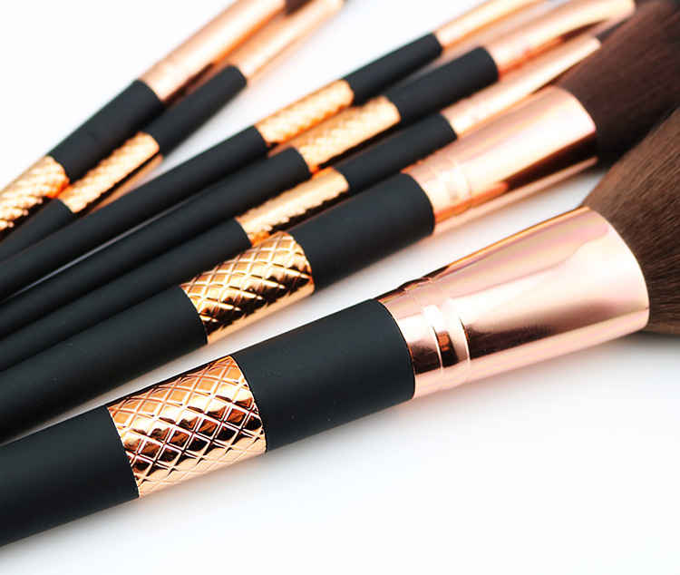 New Brand 7Pcs Private Label Cosmetics Brush Rose Gold Makeup Brush Set Wholesale Makeup Brush