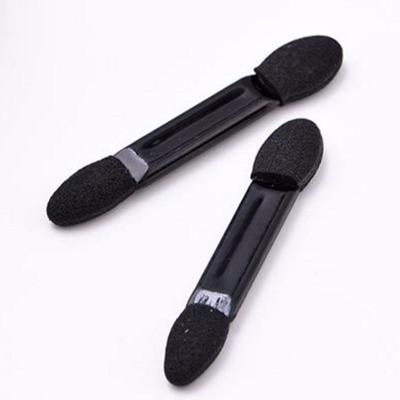 double head end eyeshadow sponge puff, disposable eyeshadow makeup sponge foam custom logo eye applicator