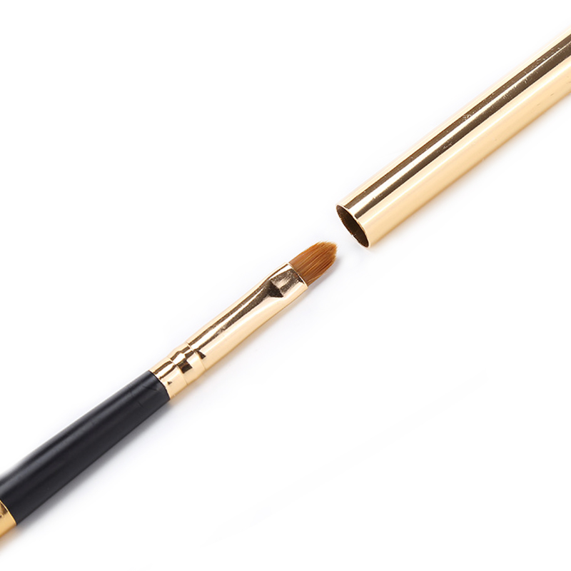 retractable metal lip brushes makeup brush with cover vegan lip brush