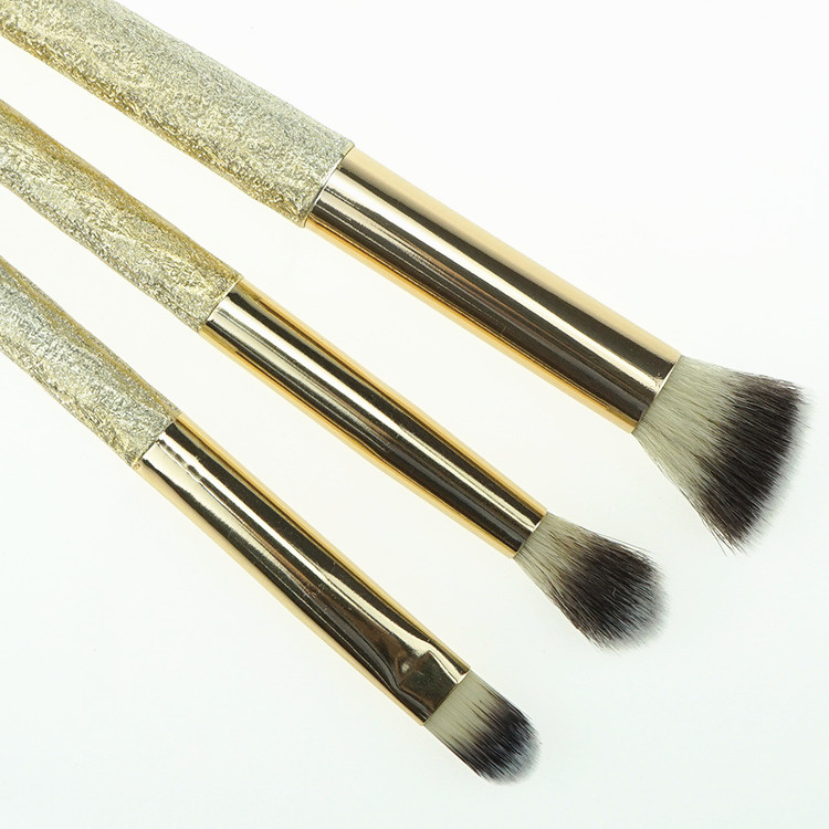 Unique Design Premium Champagne Promotional Makeup Brush Set Cosmetic Gift Kit