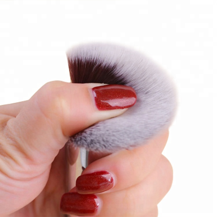 Synthetic Makeup Brush Custom Flat Top Contour Cosmetic Kabuki Makeup Brush For Contour Makeup