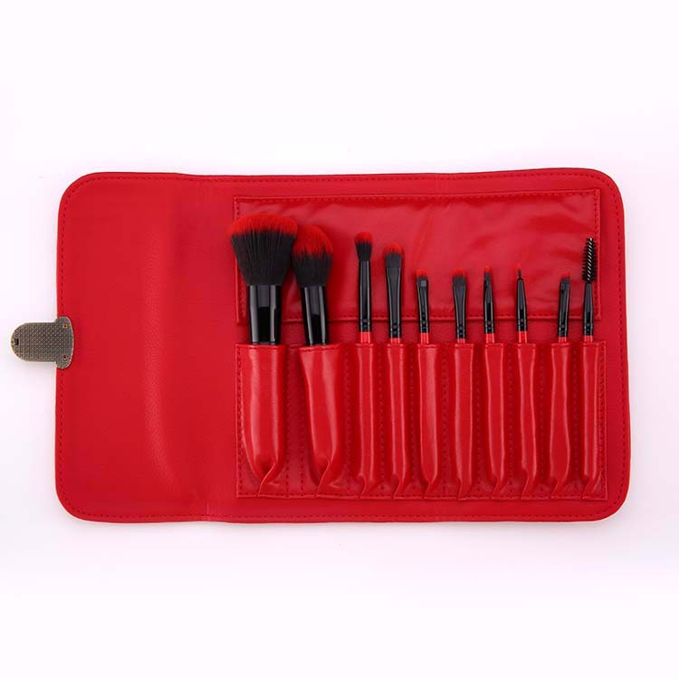 2018 Free Samples Vegan Hair Red Maquillaje Beauty Cosmetics Makeup Brushes