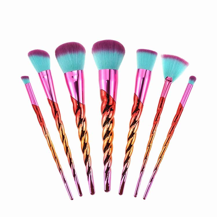 private label free samples rainbow maquiagem make up brush cosmetics brushes makeup set