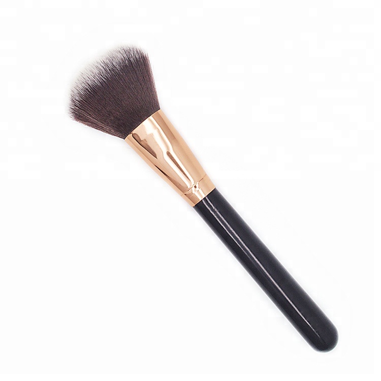 Rose Gold Ferrule Maquillajes Wholesale Makeup Brushes Single Face Powder Brush Kit For Makeup