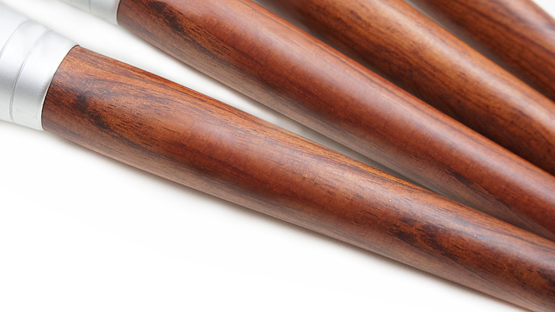 Women Rose-wood Blush Brush Makeup Private Label Matte Ferrule Vegan Makeup Brush For Blush