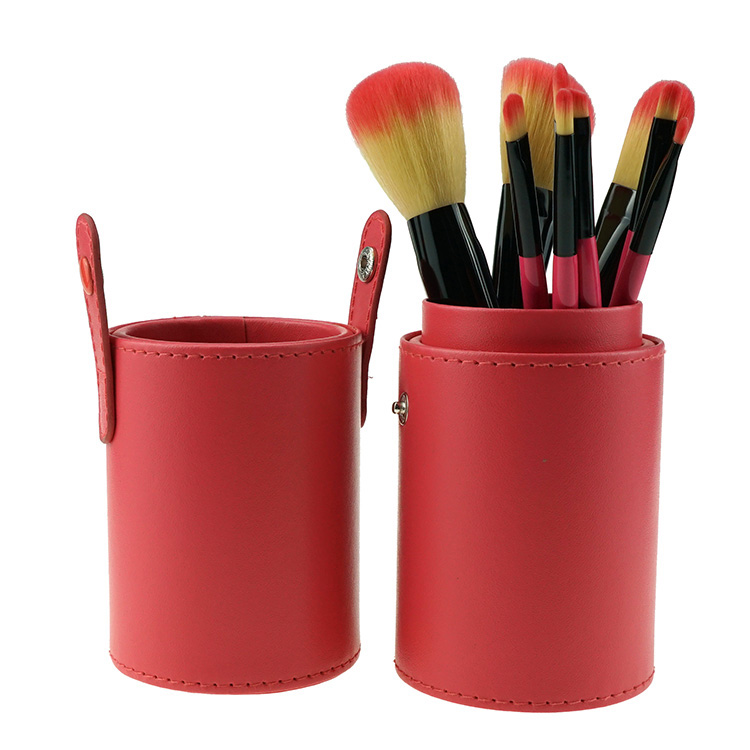 Free Sample 9PCS Pink Travel Synthetic Makeup Brush Set with Tube