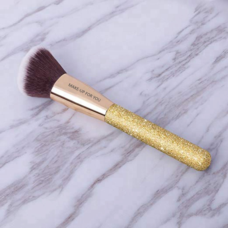 Custom Logo Glitter Makeup Blending Blush Brush China Manufacturer Cosmetic Brushes with Custom Gift Box