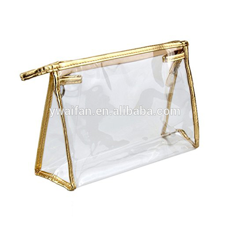 Clear Transparent Waterproof Plastic PVC Travel Cosmetic Toiletry Makeup Bag Organizer Pouch Tote Bag