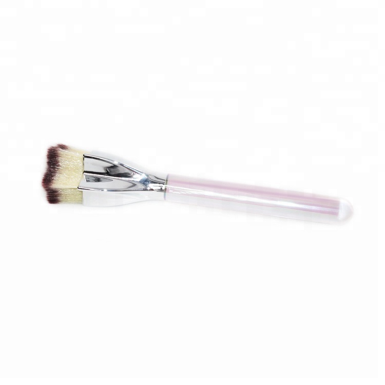 Private Label Fluffy Makeup Brushes Vegan New Flat Top Foundation Brush