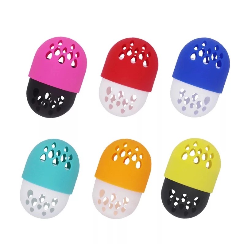 2019 New Portable silicone beauty sponge Hydrophilic Non-Latex Makeup Sponge