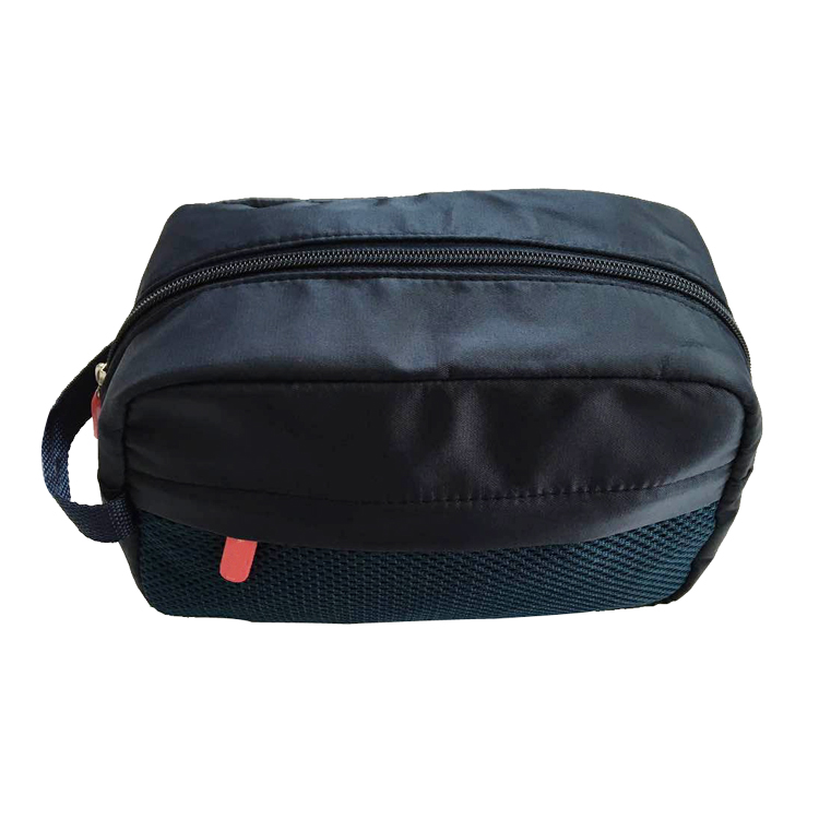 Polyester and Mesh Travel Kit Toiletry Bag Shaving Dopp Case Men Toiletry Bag
