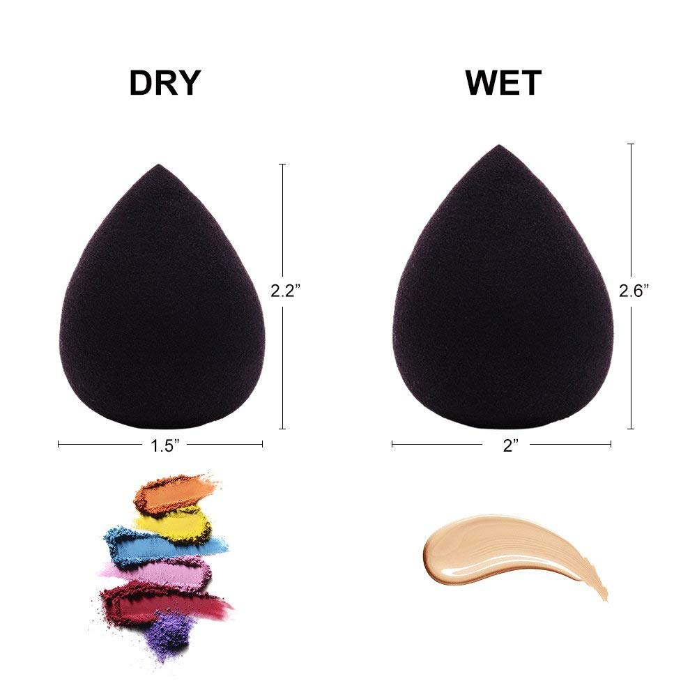 Yes Washable Soft Non Latex hydrophilic Makeup Accessories Custom Logo 2pcs Sponges Sets Beauty Blending Makeup