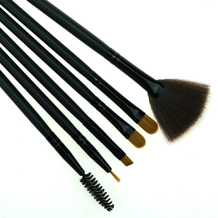 Wholesale customize 15pcs black makeup brush set belt for women