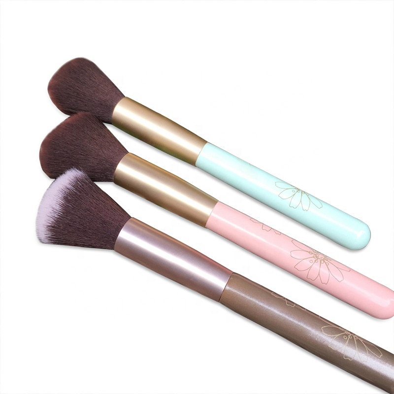 Single Cosmetic Face Powder Brush Bonus Synthetic Make Up Powder Brush
