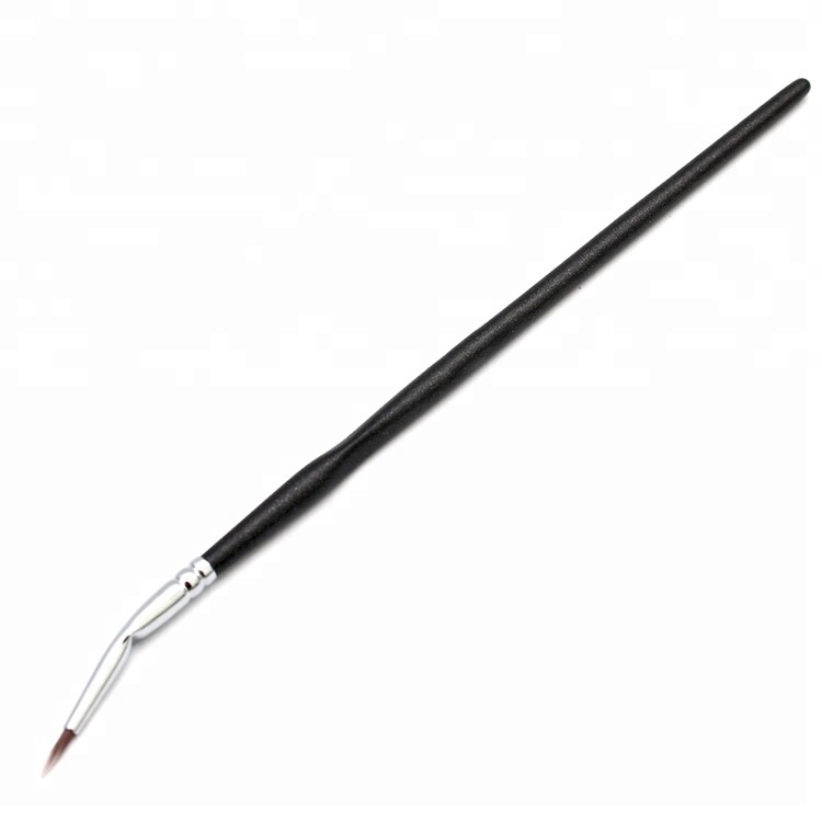 Customize Synthetic Hair Single Makeup Eye Liner Eyeliner Elbowed Brush Black Cosmetic Make-up Brushes