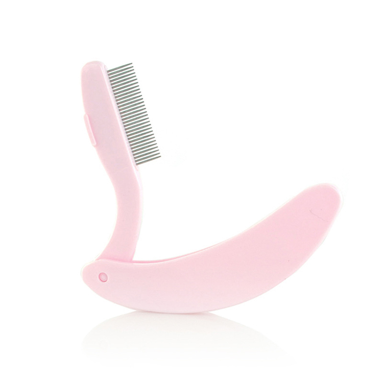 Foldable Stainless Steel Eyebrow Eyelash Brush Mascara Comb