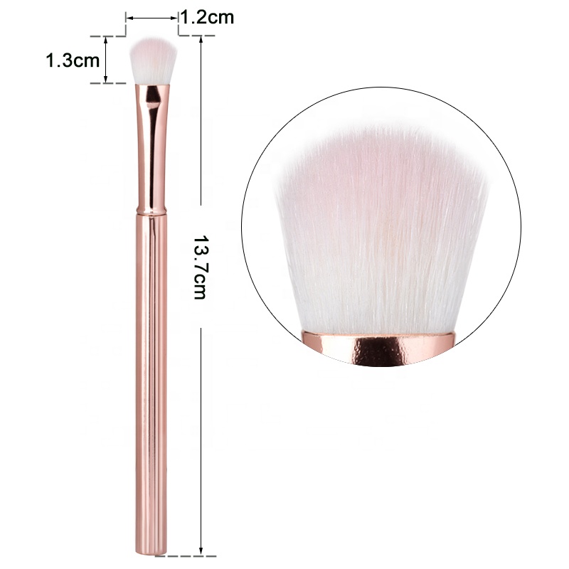 Single Custom Synthetic Metal Handle Blending Eyeshadow Brush
