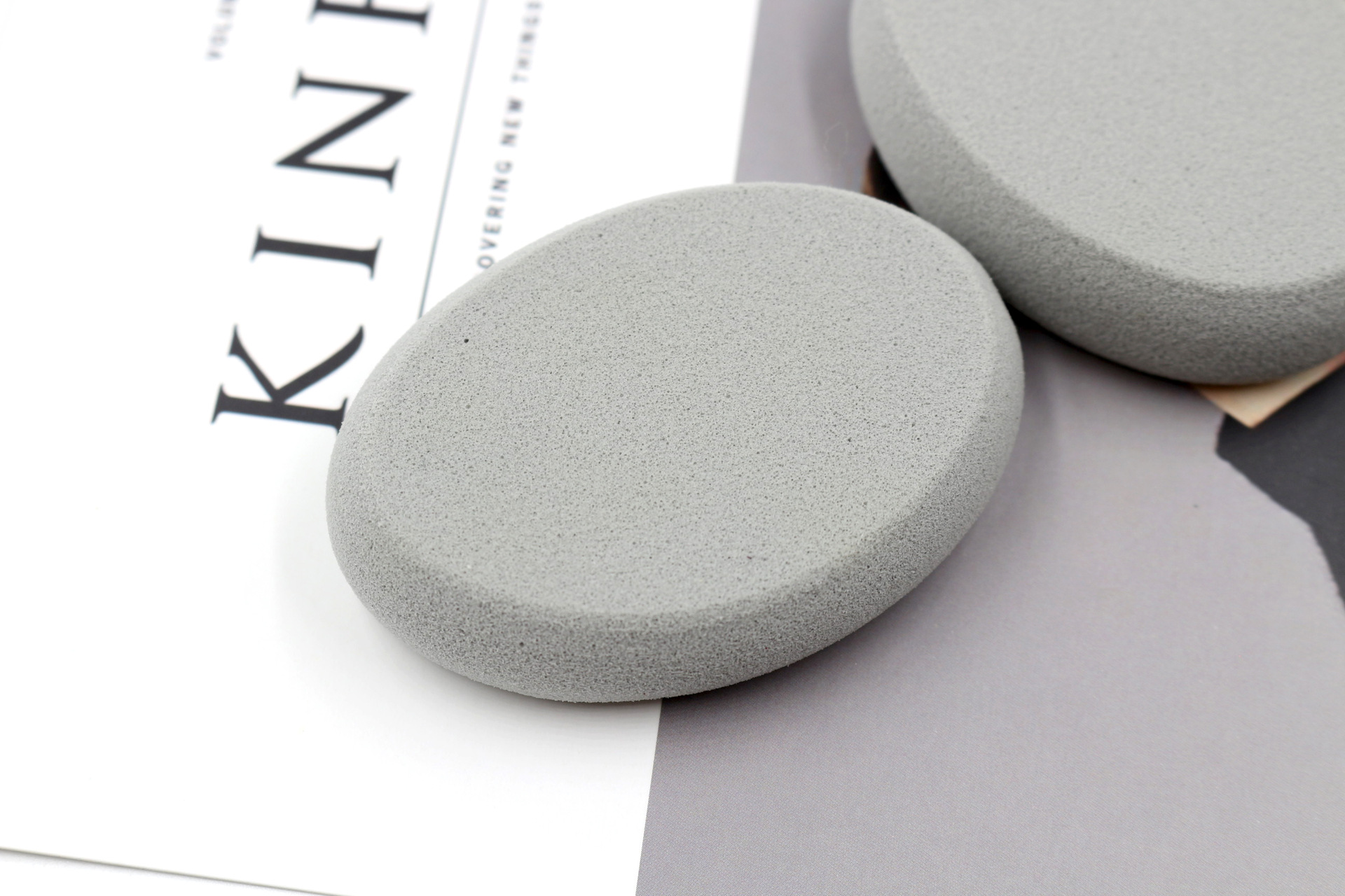 edge grinding Rounded makeup sponge Latex free Beauty puffs