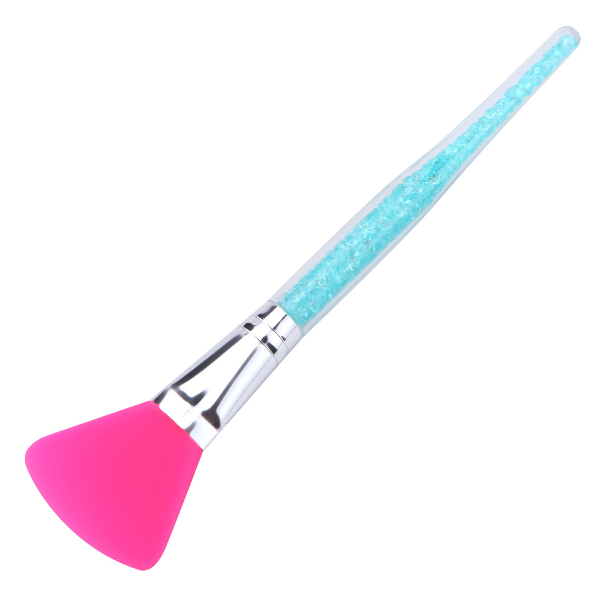 Bling brush set glitter acrylic handle makeup brushes face brush