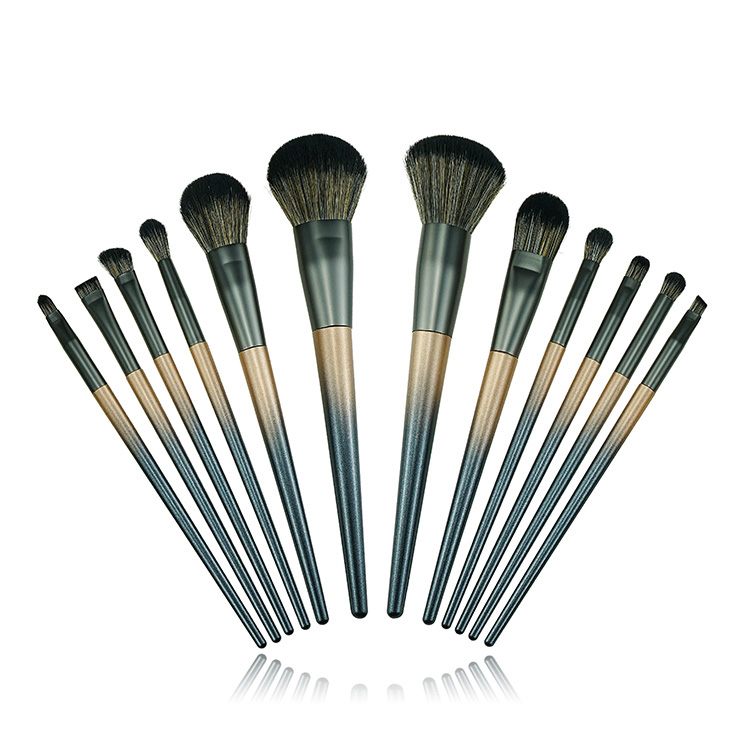 Makeup Brushes Set 12 Pcs 2 Gradient color Cosmetic Brushes For Maquillaje