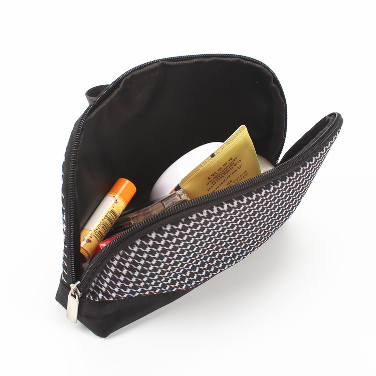 Houndstooth Cosmetic Pouch Bag Travel Hand Pouch Purse Makeup Bag