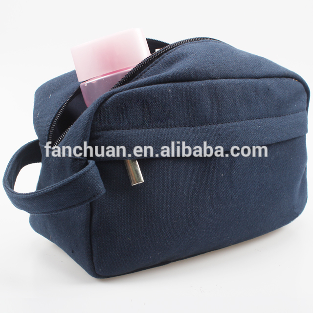 Canvas Cosmetic Makeup Bag Travel Toiletry Bag For Men Organizer Shaving Dopp Kit