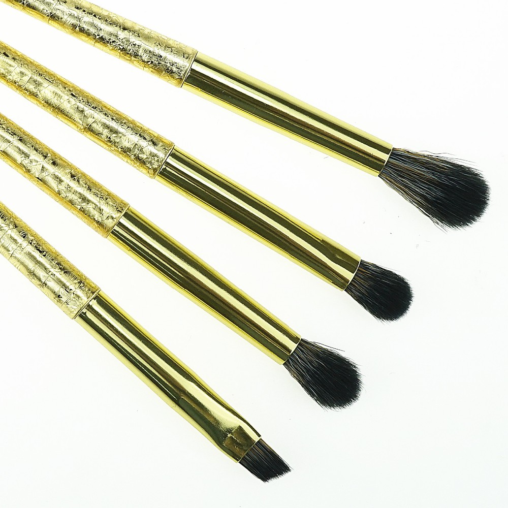 8Pcs Gold Ice Breaking Brush Set Luxury Synthetic Makeup Brushes