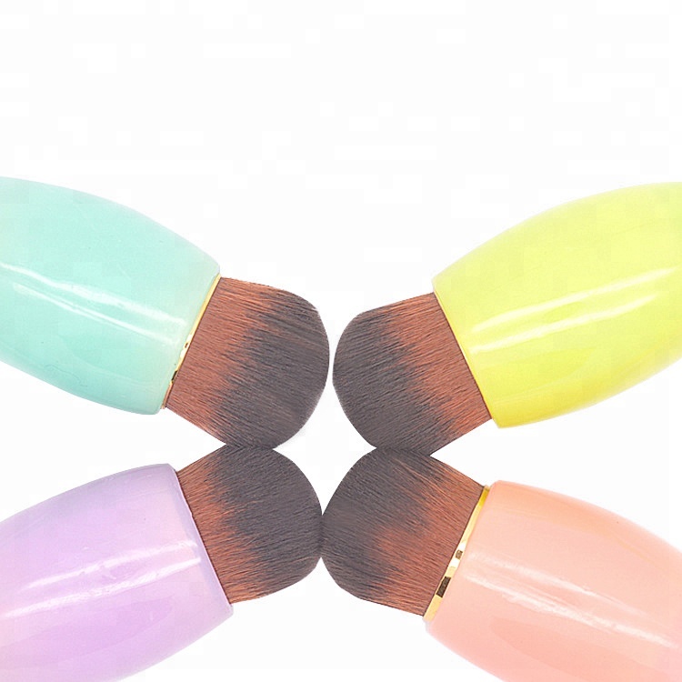 Customized Logo Wine Cup Like Synthetic Decorative Flawless Blush Brush