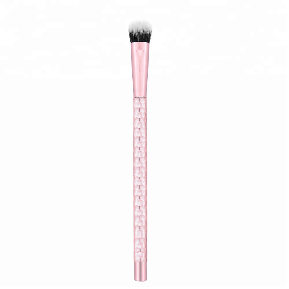 Single Private Label Logo Glitter Single Eyeshadow Brush Sombras De Ojo Brochas Maquillaje