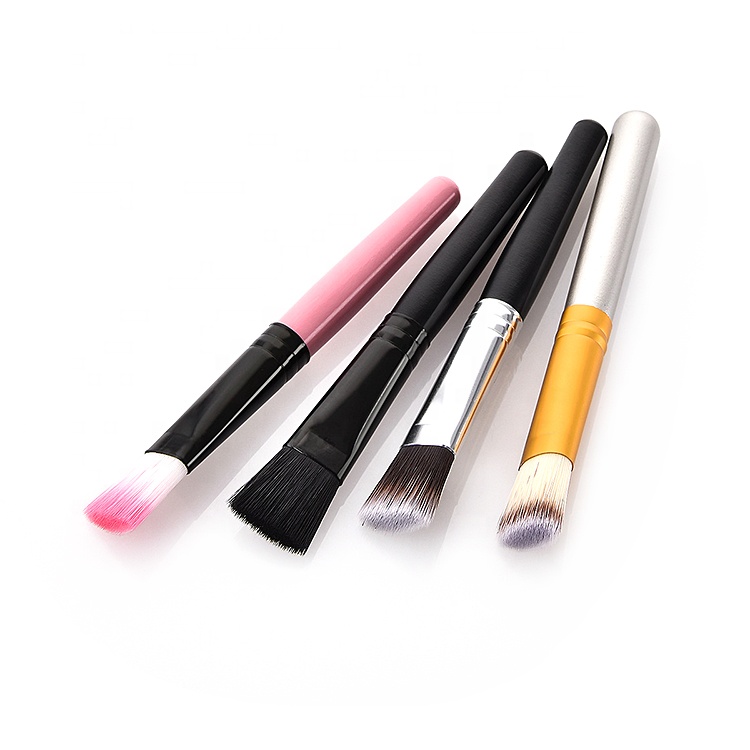 Logo Matt Wooden Cosmetic Tool Synthetic Clay Mask Makeup Brush