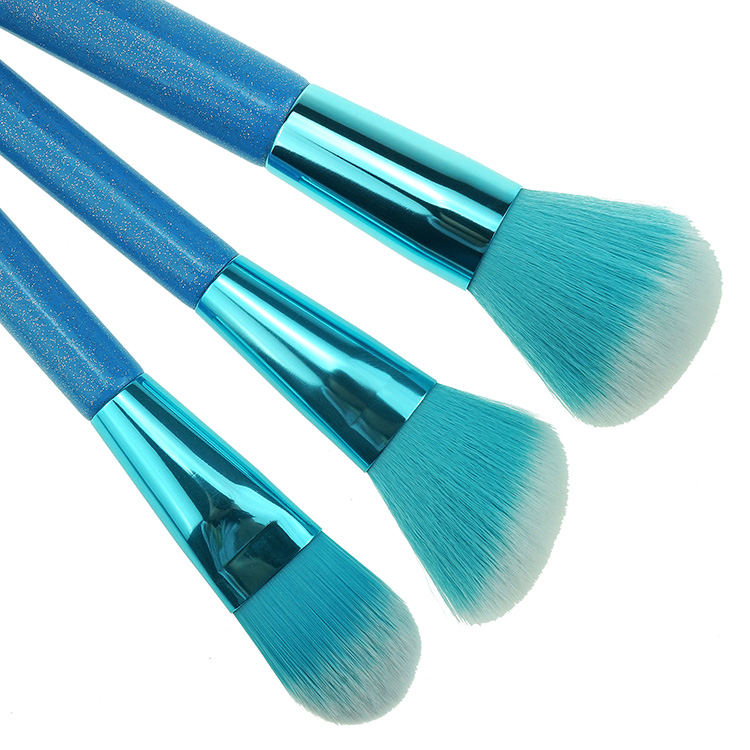 Personalized Good Quality 8PCS Travel Style Bling Makeup Brushes With Tube