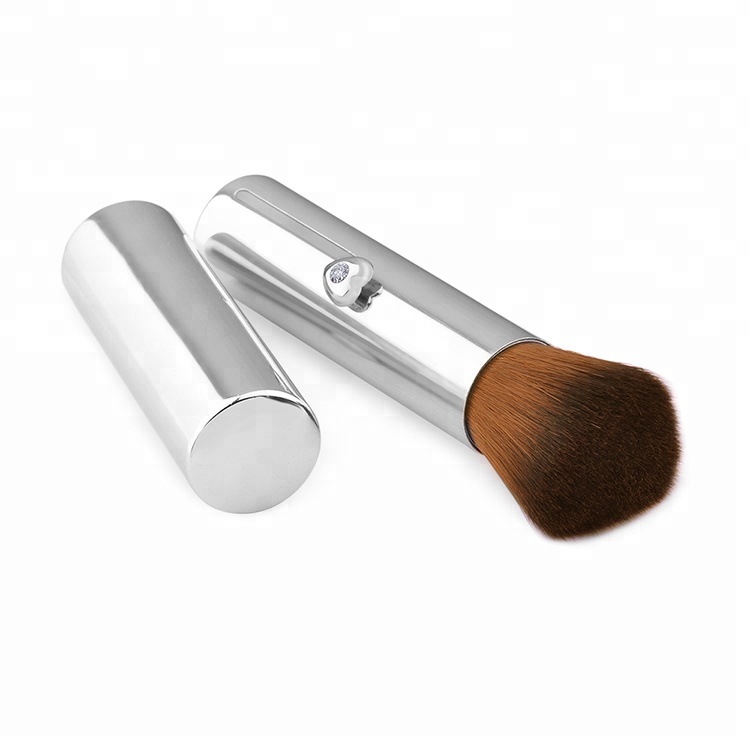 Custom Logo Crystal Retractable Kabuki Powder Makeup Brush
