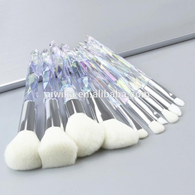 5pcs 10pcs Wholesale Good Price Private Label Crystal Handle Makeup Brush Set
