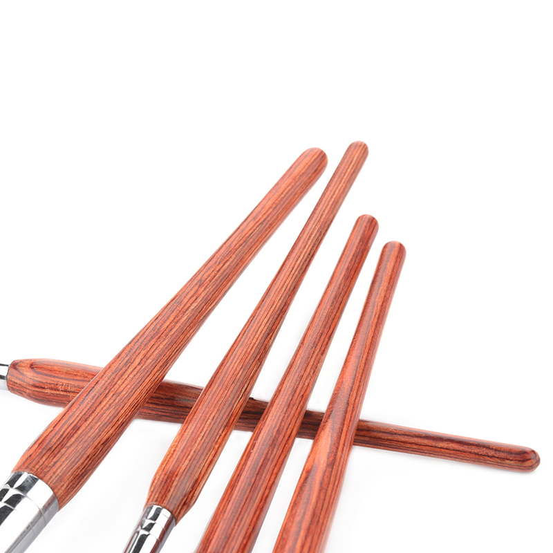 Long Handle Nail Painting Brush Pen Classic Rose-wood Nail French Brush