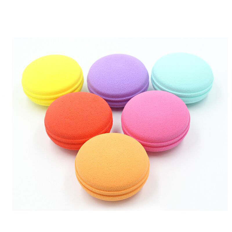 Macaron Makeup Blender Sponges Set Beauty makeup blenders colorful Foundation Sponge