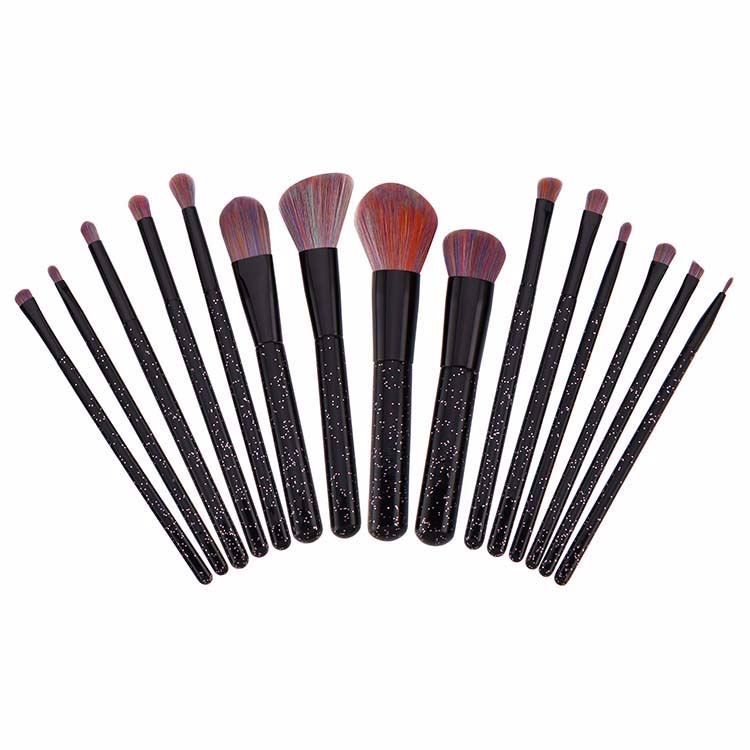 Factory Wholesale Free Samples Powder Brush Plastic holder Cosmetics Makeup Brush Set