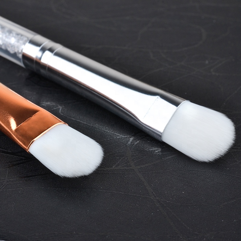 Nylon Diamond Concealer Makeup Brush Crystal Flat Eyeshadow Brush