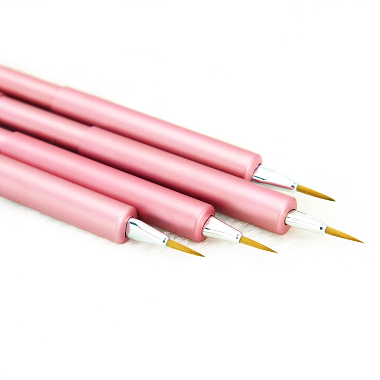 Fashion retractable fine eyeliner brush with premium quality synthetic