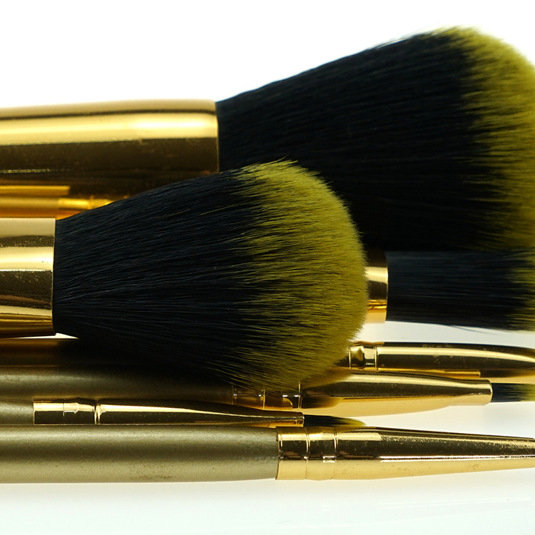 Best Sellers Gold Mini Makeup Brush Kit Glitter Cosmetic Brushes