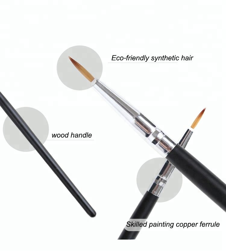 Popular single makeup soft ultra fine long eye liner brush