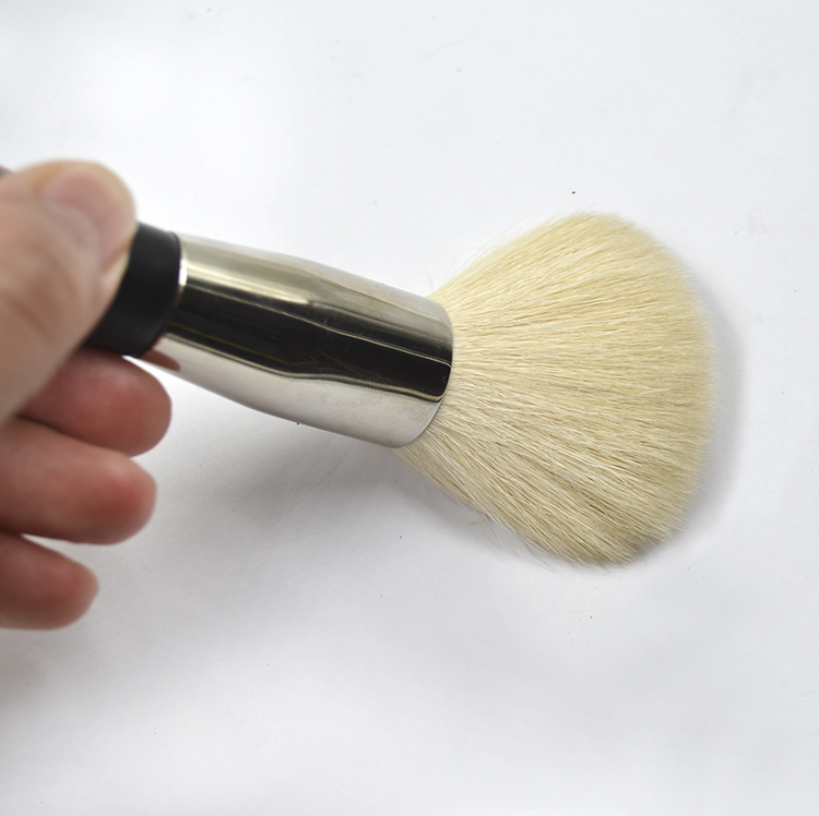 Double Head Makeup Blush Powder Brush with Goat Hair and Synthetic Hair