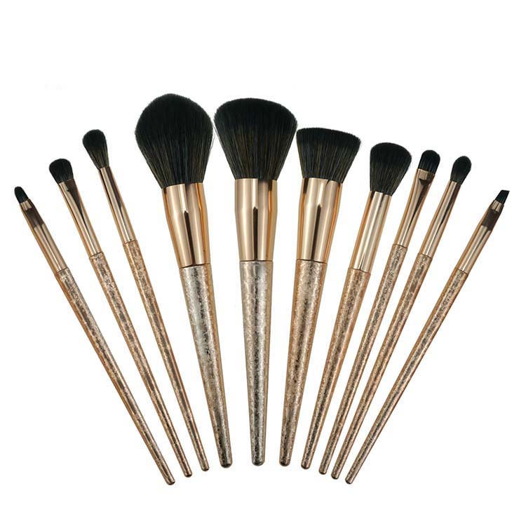 2018 New Design Products Rose Gold Makeup brush set Private Label