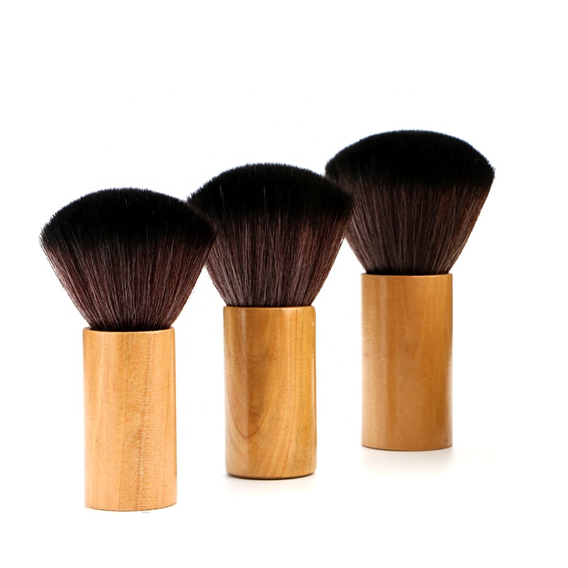 Eco-Friendly Renewables Mini Bamboo Kabuki Powder Brush For Makeup
