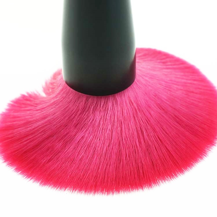 OEM Black Metal Makeup Brush Taklon Hair Cosmetic Tools Free Sample