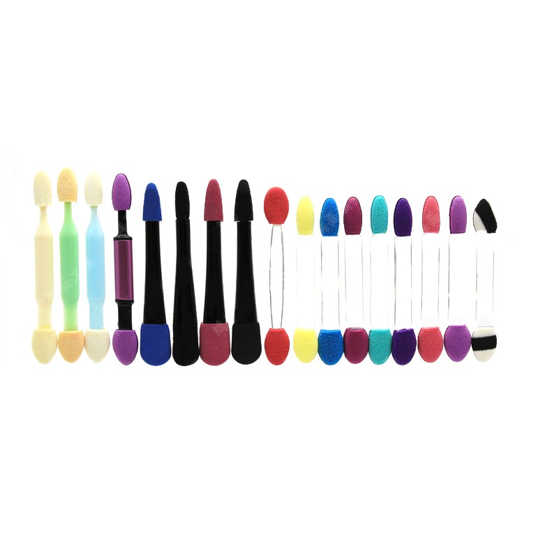 Hot Various Double Head Custom Latex Flat rod beauty tool eye shadow stick