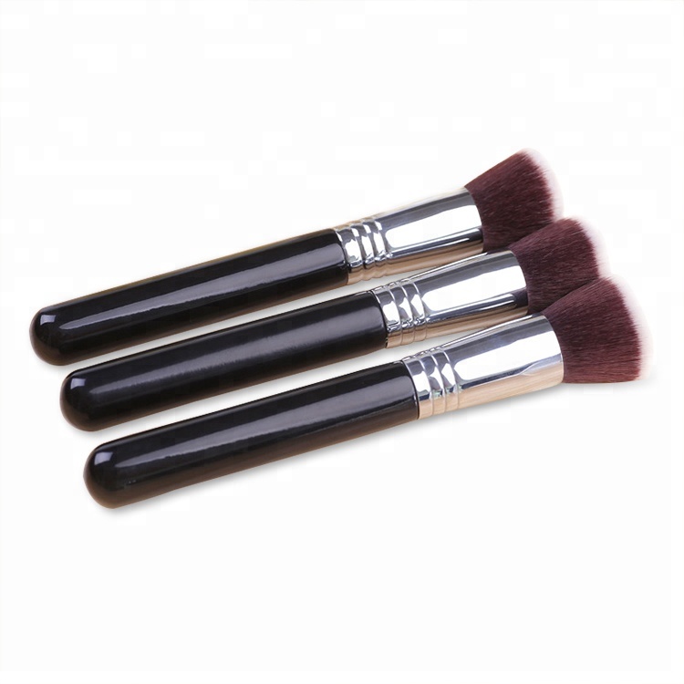 Synthetic Makeup Brush Custom Flat Top Contour Cosmetic Kabuki Makeup Brush For Contour Makeup