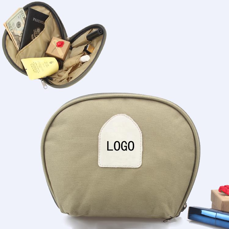 Half Moon Cosmetic Storage Bags for Travel Private Label Makeup Travel Bag