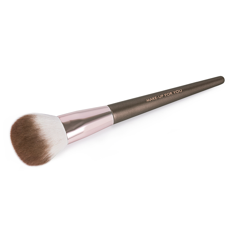 Professional Wood Handle Beauty Makeup Brush Vegan Single Large Face Powder Brush