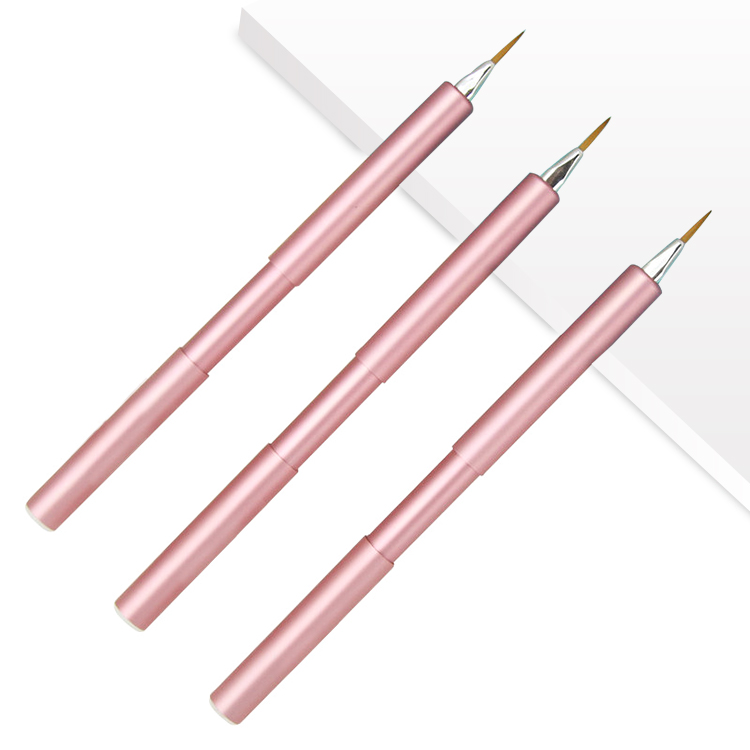 Fashion retractable fine eyeliner brush with premium quality synthetic