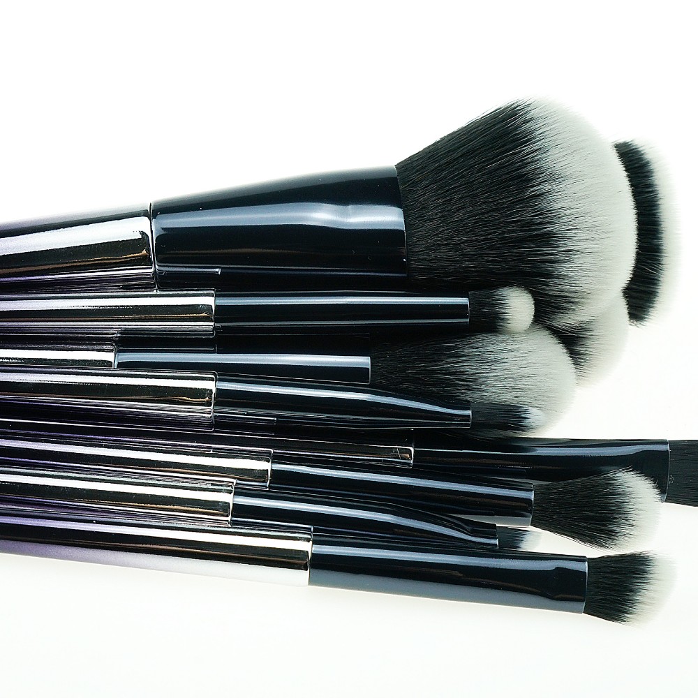 10Pcs Gradient Brush Luxury Synthetic Makeup Brushes